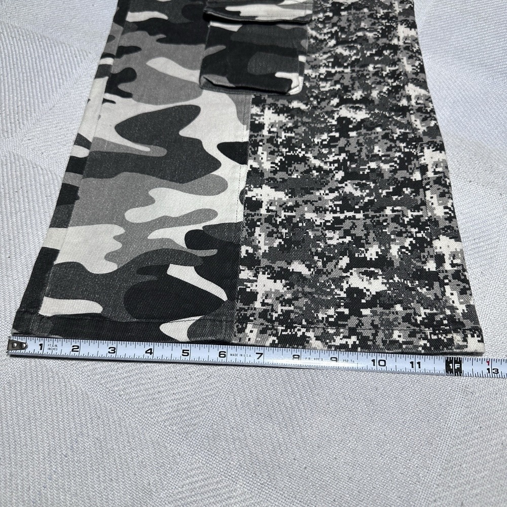Akira Cargo Pants Womens‎ Multi Camo Baggy Wide Leg High Rise Y2K Streetwear - Picture 15 of 15